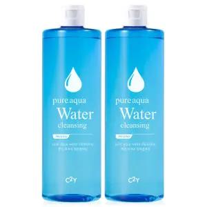 퓨어 아쿠아 클렌징 워터 대용량 딥클렌징 500ml 2개