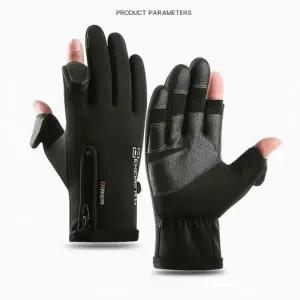 따뜻한 겨울 자전거 방한장갑 등산 손가락 터치 캠핑 낚시