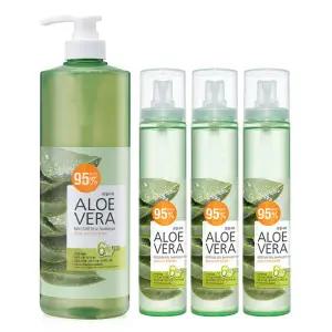알로에 대용량 미스트 125ml x 3개+수딩젤 1000ml