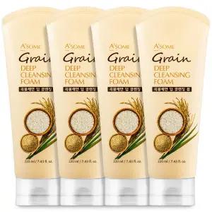 곡물세안 딥 폼클렌징 대용량 클렌징폼 220mlx4개