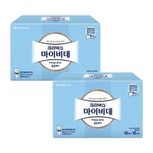 크리넥스 마이비데 클린케어, 10매, 15입, 2개(300매)