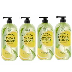온더바디 수퍼보타닉 레몬 버베나 바디워시 900g 4개