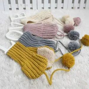 방울 귀도리 겨울 니트 귀덮개