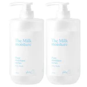 더 밀크 모이스처 바디워시 1000ml 2개 파우더향 /대용량 우유단백질함유