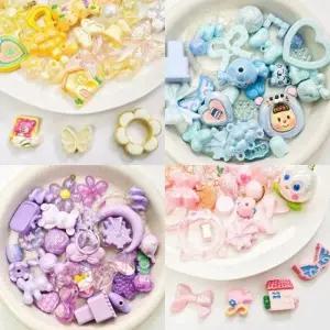 블링블링 비즈팔찌 스트랩만들기 100g 비즈키링 diy공예재