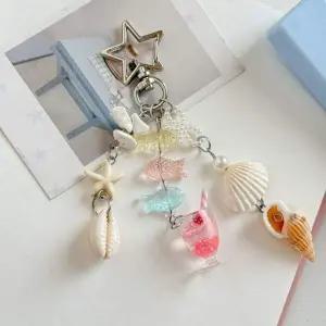 조개 키링 가방걸이 고동 폰줄