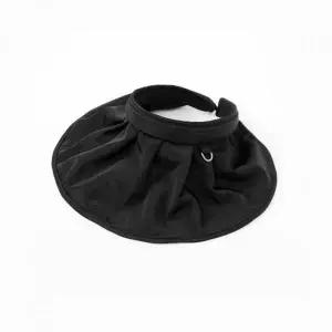 와이어 헤어밴드 롤업 썬캡 블랙