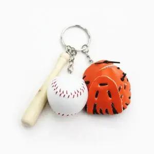 (색상 야구세트 키링)야구 방망이 글러브 야구공 풀세트 키링 키홀더