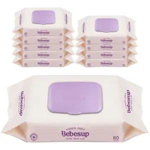 베베숲 트러스트 캡형 물티슈 80매 x 10개입