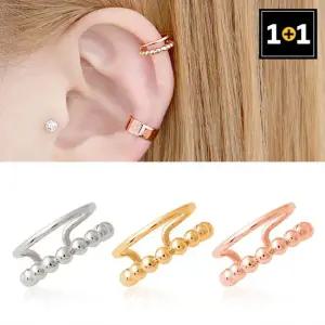 벨 라인 이어커프 귀찌 한쪽판매) 1+1 이어커프 귀찌 귀안뚫는 로즈골드 링귀걸이