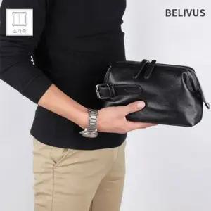 빌리버스 남자 클러치백 BJI422 가죽 손가방 보조가방 클러치 남자클러치백 남성클러치백
