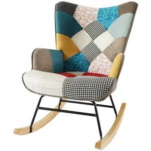 고급 북유럽 흔들의자 패브릭 스윙체어 안락소파