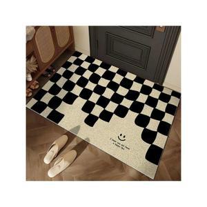 현관 패턴 북유럽 카펫트 플라워 코일 매트 타일 잘라쓰는