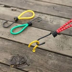 ( )캠핑 텐트 스트링 레치코드 3개 후크 포함 천막 로프 고정 끈