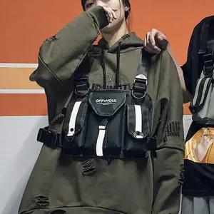 체스트백 반사 블랙 사이클 가방