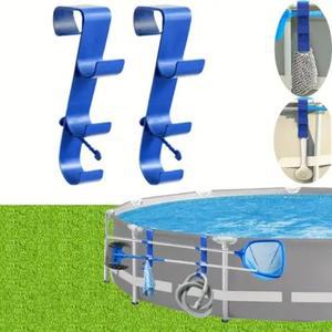 인텍스부품 풀 사이드 풀 리프 스키머 네트 홀더 플라스틱 조정 가능한 텔레스코픽 풀 폴 후크 지상 야외 온수 욕조 액세서리