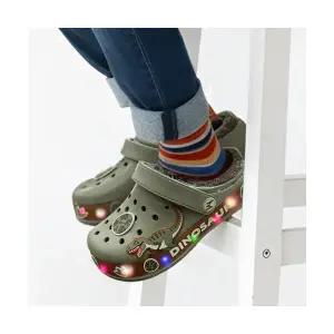 매장정품 PROWORLDCUP PWX키즈 레이온 다이노 라이팅 EVA방한샌들