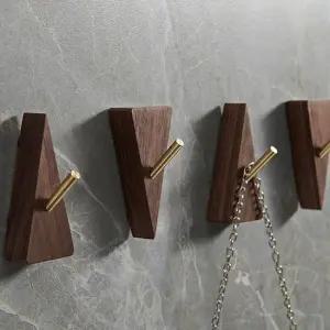 s307 삼각나무벽걸이 우드 후크 원목 걸이 Z17020 후크고리 타공판후크 공구걸이 도어후크