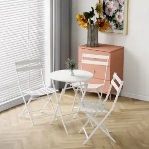 세트 카페 야외 철제 테라스 테이블 접이식 파스텔