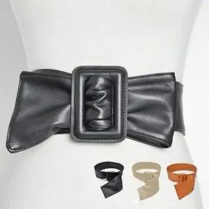 여성용 와이드 허리띠 벨트 원피스 밴딩 장식 허리밴드