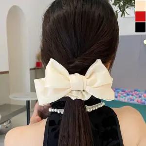헤어슈슈 새틴 리본 곱창 밴드 1P 데일리 머리끈 리본곱창밴드 곱창밴드 곱창머리끈