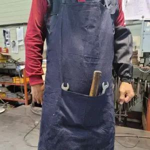 앞치마 목공 공방 용접 데님 작업용 포켓