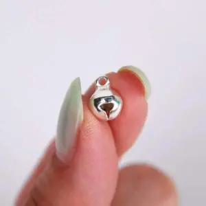 [콩심팥심]8mm 비즈 미니 은방울 키링부자재 10P