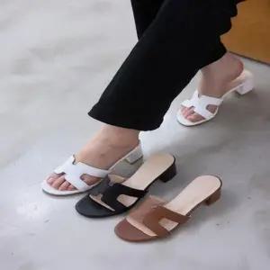 캐주얼 535HIP98 117488 여성 가죽 뮬 구두 슬리퍼 여성샌들 쪼