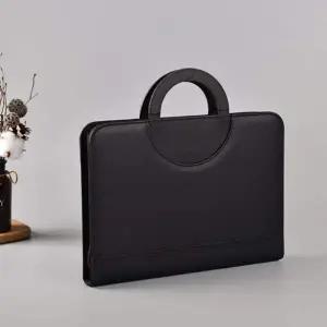 [셀러에이드]합성가죽 사무용 계산기 서류가방 가죽케이스 업무용 브리프케이스