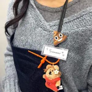 [콩심팥심]응가 이모지 이모티콘 머리핀