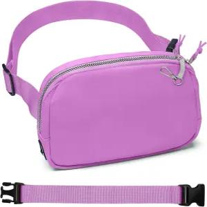 여성용 미니 벨트 가방 RFID 소형 패니 팩 익스텐더 스트랩이 있는 여성 패션 허리 크로스바디 범백