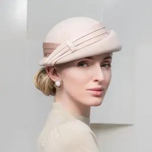 영국 모자 베레모 여성 귀부인 토퍼 교회 패션 복고풍 야외 유럽풍 울