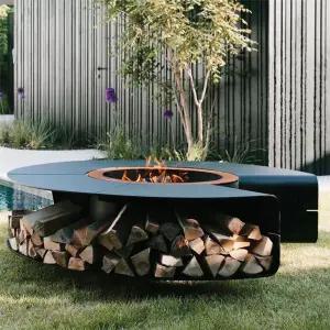 야외 마당 펜션 원목 호텔 테이블 정원 가마솥 공원 그네