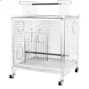 대형 케이지 앵무새 철제 아크릴 새장 펫 버드하우스 투명 고급 새집