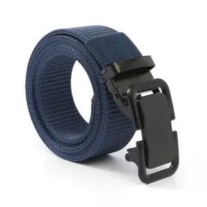 이시아르 네이비 자동버클 캐주얼 벨트 패브릭벨트 남성벨트 캐주얼벨트 청바지벨트