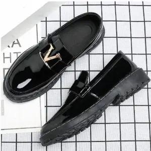 남성용 정장 로퍼 컴포트 슈즈 편안한 페니 스타일 단화 고급 구두