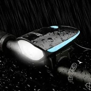 [셀러에이드]자전거용 자전거 라이트 전자벨 자전거 전조등 고휘도 방수 안전