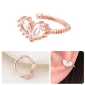 이어커프선물 여자이어커프 귀찌 하트 여성이어커프 여자이어커프 여성이어커프