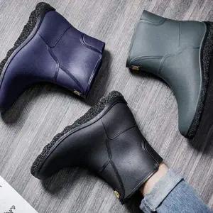 농업용 텃밭 작업용 경량 고무장화 낚시용 미끄럼방지 발목 롱 부츠