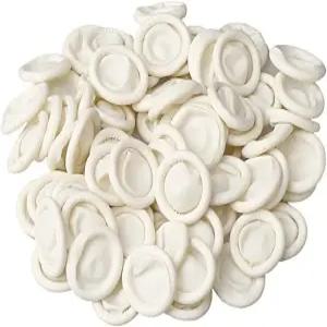 RIKWOG 핑거 코트 미디엄 프로텍터 라텍스 정전기 방지 커버 팁 드레싱을 건조하고 깨끗하게 유지하는