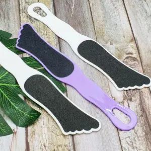 발각질제거기 핸디 풋파일 뒤꿈치 굳은살 제거 스크럽 화이트 퍼플