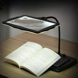 경 작업 검은색 밝은 책돋보기 램프 스탠드형