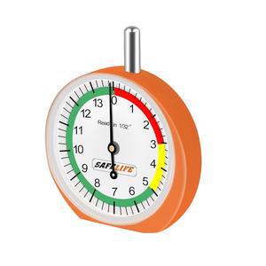 SAFELIFE 타이어 트레드 깊이 게이지, 컬러 코드 판독이 가능한 다이얼형 오토바이, 자동차, 트럭 및 버스용 1/32인치 게이지 전문가