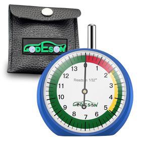 고데손 다이얼형 타이어 트레드 깊이 게이지 88703 오토바이, 자동차, 트럭 및 버스 전문가용