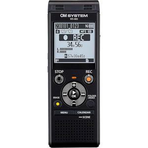 올림푸스 WS-883 디지털 음성 녹음기, 선형 PCM/MP3 형식, USB-A 배터리 충전, 트루 스테레오 마이크, 로우 컷 필터 및 8GB 내장 메모리(블랙)