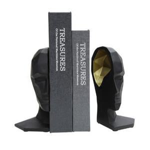 수지 인간의 얼굴 엔드 책 주최자 책상 홈 뇌 조정 장식 책장 가능한 빈티지 스탠드