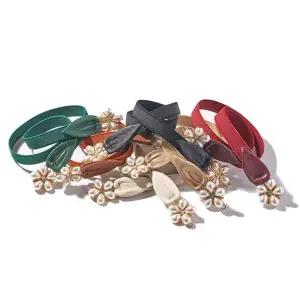 TBZ 국내생산 슬림 꽃잎 여자 벨트 6color