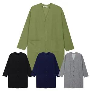 [모로엠] 남성 신축성 브이넥 오버핏 롱가디건 5C-CA-Q020