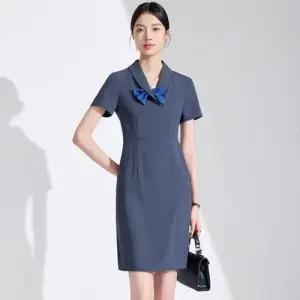 여친 원피스 스커트 롱 오피스룩 정장 반팔 봄여름 프런트 미용실 슬림핏 호텔 1PICK1