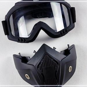 [2개구성] 투명 분리형 안면 마스크 보호 커버 바이크 라이딩 스키 고글 방풍 라이더 KWD9B686